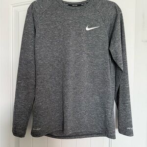 Nike Swim Heathered Gray Dri-FIT Top
